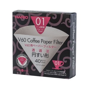 Hario filtry papierowe V60;40 szt; VCF-01-40W