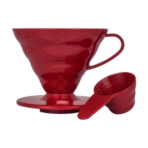 Hario plastikowy drip V60-02 czerwony